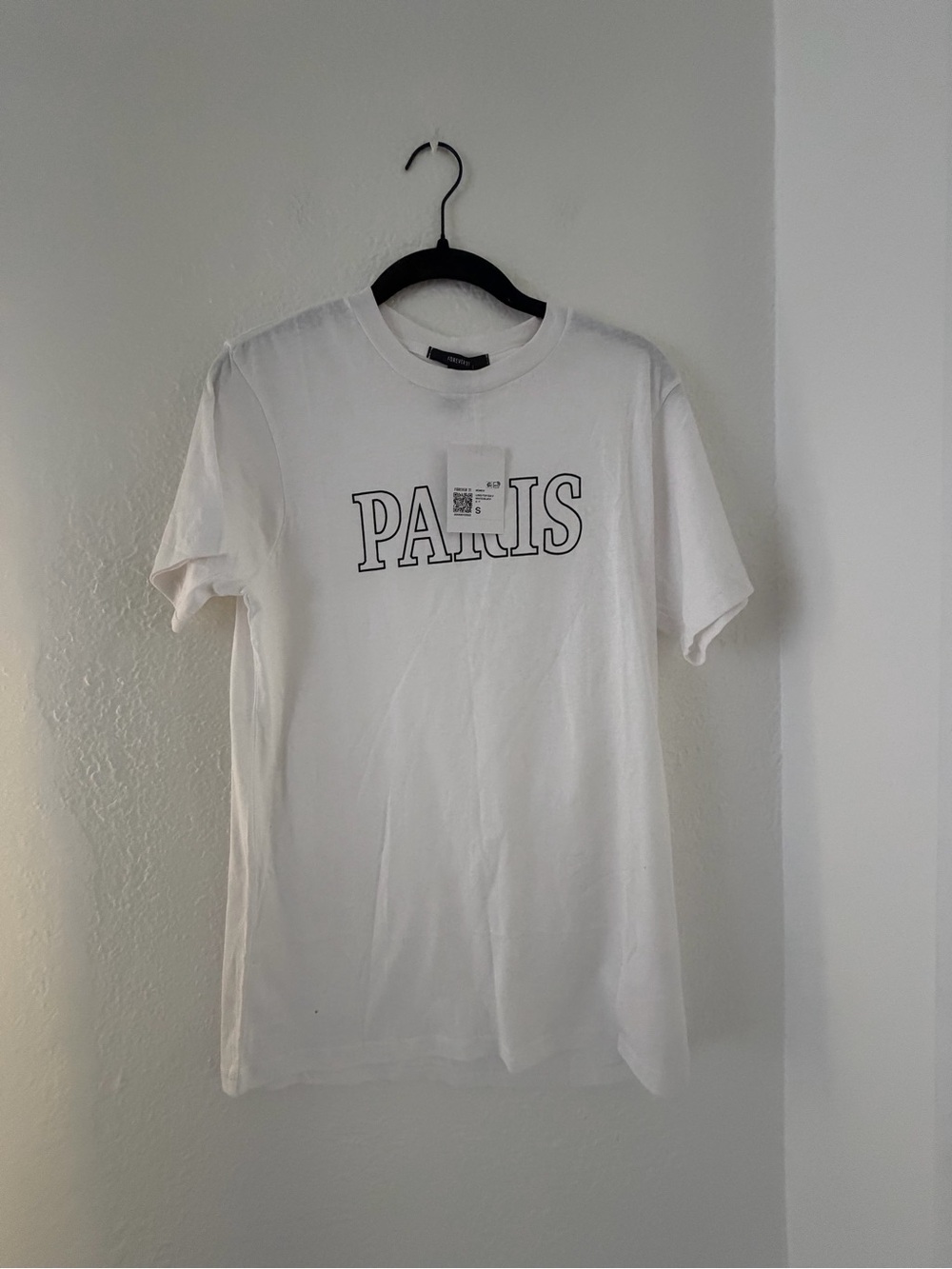 White 'PARIS' Graphic Tee -